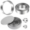 12 Pieces Bistcuit Cookie Cutters Circle Pastry Cutters Round Donut Ring Molds for Baking for Pastries Doughs Doughnuts